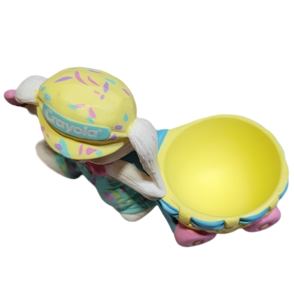 VTG 1990! HALLMARK 3" Crayola Bunny Rabbit Easter Egg Holder Figurine - Picture 3 of 5